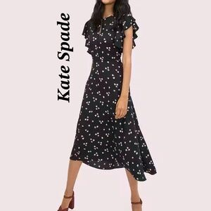 DISCOUNTED price Kate Spade Ditsy Begonia Flutter Sleeve Dress Size 4